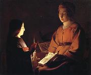 unknow artist The Education of the virgin oil painting artist